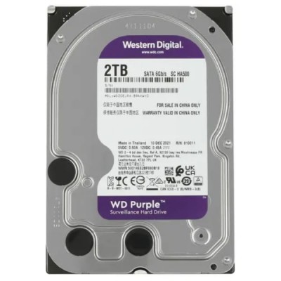 Жесткий диск SATA-3 2Tb WD Purple [WD20EJRX]