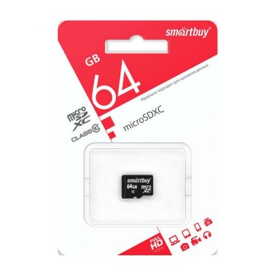 Карта памяти SmartBuy microSDXC 64 ГБ